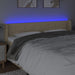 Tăblie de pat cu LED, crem, 183x16x78/88 cm, textil - WALTI WALTI