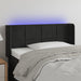 Tăblie de pat cu LED, negru, 83x16x78/88 cm, catifea - WALTI WALTI