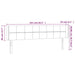 Tăblie de pat cu LED, gri deschis, 163x16x78/88 cm, catifea - WALTI WALTI