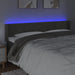 Tăblie de pat cu LED gri închis 183x16x78/88 cm catifea - WALTI WALTI