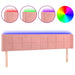Tăblie de pat cu LED, roz, 183x16x78/88 cm, catifea - WALTI WALTI