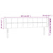 Tăblie de pat cu LED, negru, 203x16x78/88 cm, catifea - WALTI WALTI