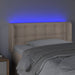Tăblie de pat cu LED, cappuccino 83x16x78/88 cm piele ecologică - WALTI WALTI