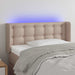 Tăblie de pat cu LED, cappuccino 83x16x78/88 cm piele ecologică - WALTI WALTI