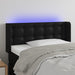 Tăblie de pat cu LED, negru, 93x16x78/88 cm, piele ecologică - WALTI WALTI
