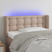 Tăblie de pat cu LED, cappuccino, 93x16x78/88cm piele ecologică - WALTI WALTI