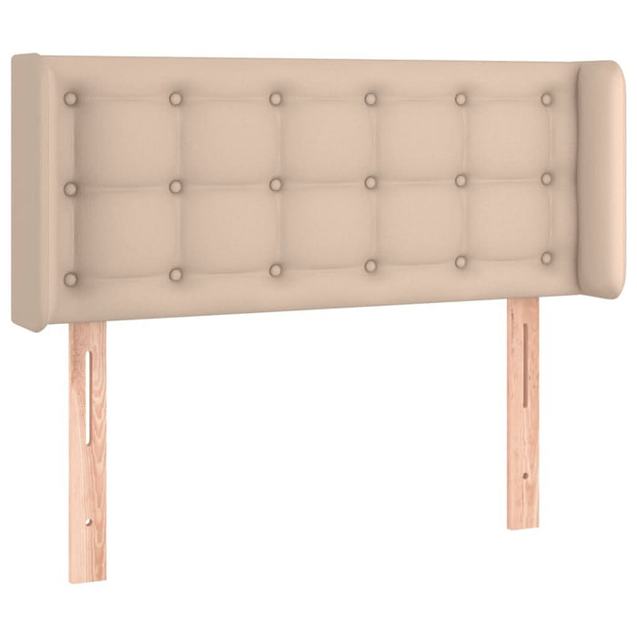 Tăblie de pat cu LED, cappuccino 103x16x78/88cm piele ecologică - WALTI WALTI