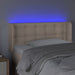 Tăblie de pat cu LED, cappuccino 103x16x78/88cm piele ecologică - WALTI WALTI