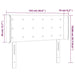 Tăblie de pat cu LED, cappuccino 103x16x78/88cm piele ecologică - WALTI WALTI