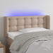 Tăblie de pat cu LED, cappuccino 103x16x78/88cm piele ecologică - WALTI WALTI