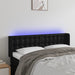 Tăblie de pat cu LED, negru, 147x16x78/88 cm, piele ecologică - WALTI WALTI