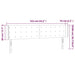 Tăblie de pat cu LED, alb, 163x16x78/88 cm, piele ecologică - WALTI WALTI