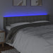 Tăblie de pat cu LED, gri, 163x16x78/88 cm, piele ecologică - WALTI WALTI