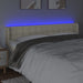 Tăblie de pat cu LED, crem, 183x16x78/88 cm, piele ecologică - WALTI WALTI