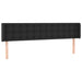 Tăblie de pat cu LED, negru, 203x16x78/88 cm, piele ecologică - WALTI WALTI
