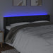 Tăblie de pat cu LED, negru, 203x16x78/88 cm, piele ecologică - WALTI WALTI