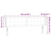 Tăblie de pat cu LED, negru, 203x16x78/88 cm, piele ecologică - WALTI WALTI