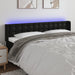 Tăblie de pat cu LED, negru, 203x16x78/88 cm, piele ecologică - WALTI WALTI