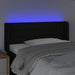 Tăblie de pat cu LED, negru, 83x16x78/88 cm, textil - WALTI WALTI