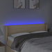 Tăblie de pat cu LED, crem, 147x16x78/88 cm, textil - WALTI WALTI