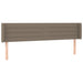 Tăblie de pat cu LED, gri taupe, 183x16x78/88 cm, textil - WALTI WALTI