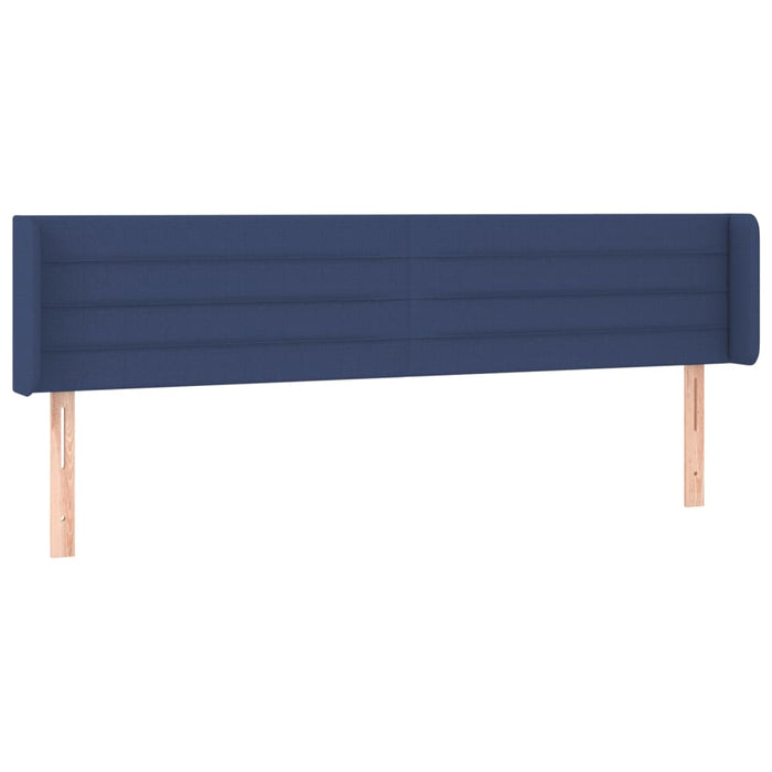 Tăblie de pat cu LED, albastru, 183x16x78/88 cm, textil - WALTI WALTI
