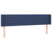 Tăblie de pat cu LED, albastru, 183x16x78/88 cm, textil - WALTI WALTI