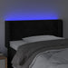 Tăblie de pat cu LED, negru, 93x16x78/88 cm, catifea - WALTI WALTI