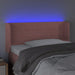 Tăblie de pat cu LED, roz, 93x16x78/88 cm, catifea - WALTI WALTI
