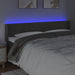 Tăblie de pat cu LED, gri închis, 163x16x78/88 cm, catifea - WALTI WALTI