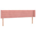 Tăblie de pat cu LED, roz, 163x16x78/88 cm, catifea - WALTI WALTI