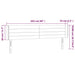 Tăblie de pat cu LED, gri deschis, 203x16x78/88 cm, catifea - WALTI WALTI