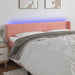 Tăblie de pat cu LED, roz, 203x16x78/88 cm, catifea - WALTI WALTI