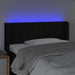 Tăblie de pat cu LED, negru, 93x16x78/88 cm, textil - WALTI WALTI