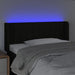 Tăblie de pat cu LED, negru, 103x16x78/88 cm, textil - WALTI WALTI
