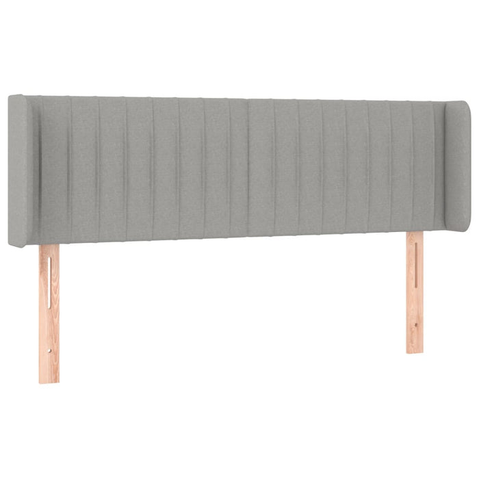 Tăblie de pat cu LED, gri deschis, 147x16x78/88 cm, textil - WALTI WALTI