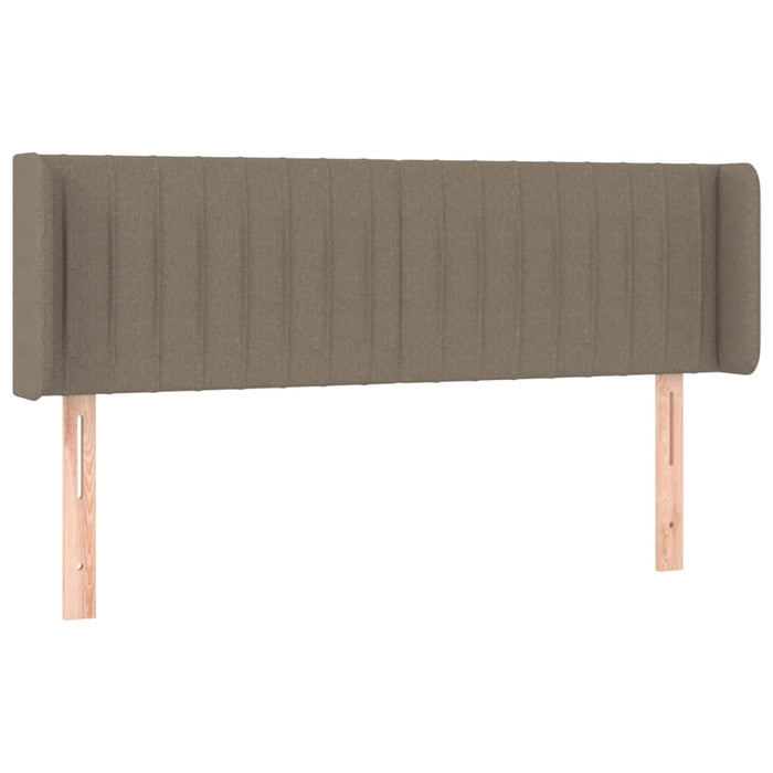 Tăblie de pat cu LED, gri taupe, 147x16x78/88 cm, textil - WALTI WALTI