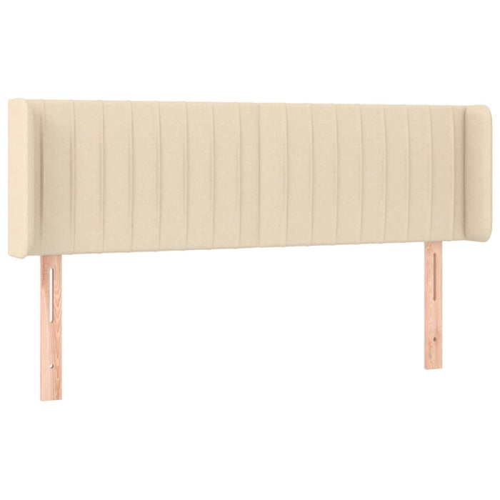 Tăblie de pat cu LED, crem, 147x16x78/88 cm, textil - WALTI WALTI