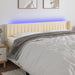 Tăblie de pat cu LED, crem, 163x16x78/88 cm, textil - WALTI WALTI