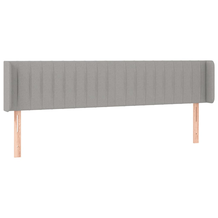 Tăblie de pat cu LED, gri deschis, 183x16x78/88 cm, textil - WALTI WALTI