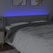 Tăblie de pat cu LED, gri deschis, 203x16x78/88 cm, textil - WALTI WALTI