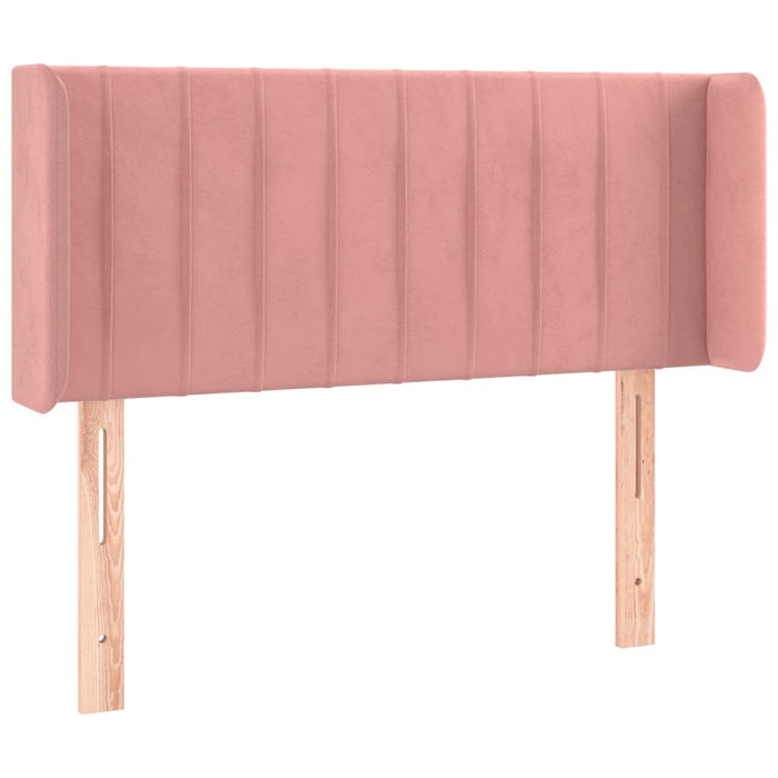 Tăblie de pat cu LED, roz, 83x16x78/88 cm, catifea - WALTI WALTI