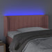 Tăblie de pat cu LED, roz, 83x16x78/88 cm, catifea - WALTI WALTI