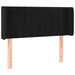 Tăblie de pat cu LED, negru, 93x16x78/88 cm, catifea - WALTI WALTI