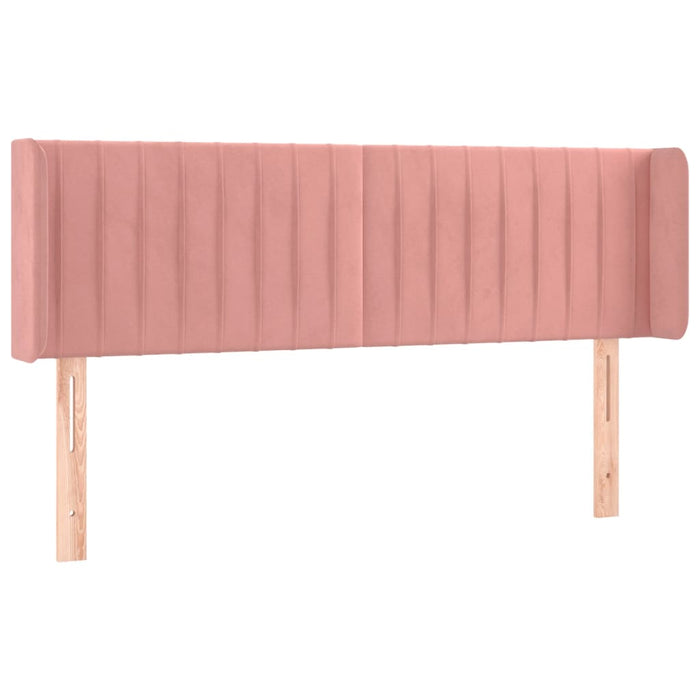 Tăblie de pat cu LED, roz, 147x16x78/88 cm, catifea - WALTI WALTI