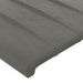 Tăblie de pat cu LED, gri deschis, 203x16x78/88 cm, catifea - WALTI WALTI