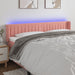 Tăblie de pat cu LED, roz, 203x16x78/88 cm, catifea - WALTI WALTI