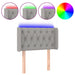 Tăblie de pat cu LED, gri deschis, 83x16x78/88 cm, textil - WALTI WALTI