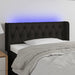 Tăblie de pat cu LED, negru, 93x16x78/88 cm, textil - WALTI WALTI