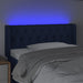 Tăblie de pat cu LED, albastru, 93x16x78/88 cm, textil - WALTI WALTI